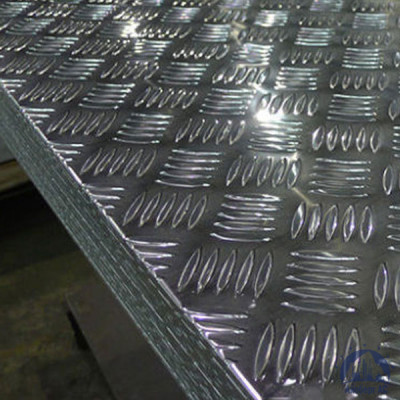 Лист алюминиевый рифленый 3х1200х3000 мм квинтет