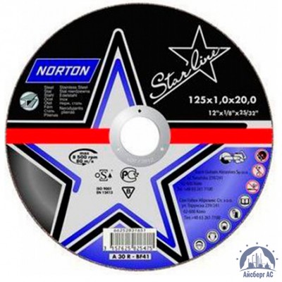 Диск отрезной по металлу 125х1,6x22,23 мм NORTON STARLINE купить в Курске